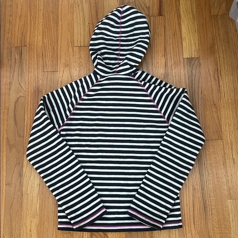 The North Face Striped Full Zip Lightweight Fleece Jacket- S/7/8 - Picture 2 of 5